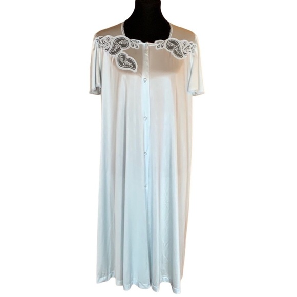 Vanity Fair Other - Vintage Vanity Fair powder blue nylon robe Size Large